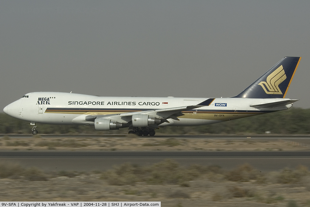 9V-SFA, Boeing 747-412F/SCD C/N 26563, Singapore Airlines Boeing 747-400F