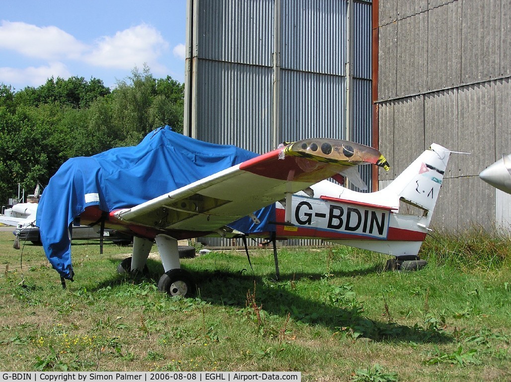 G-BDIN, 1976 Scottish Aviation Bulldog Series 120 Model 125 C/N BH120/377, Ex Jordanian AF Bulldog awaiting attention