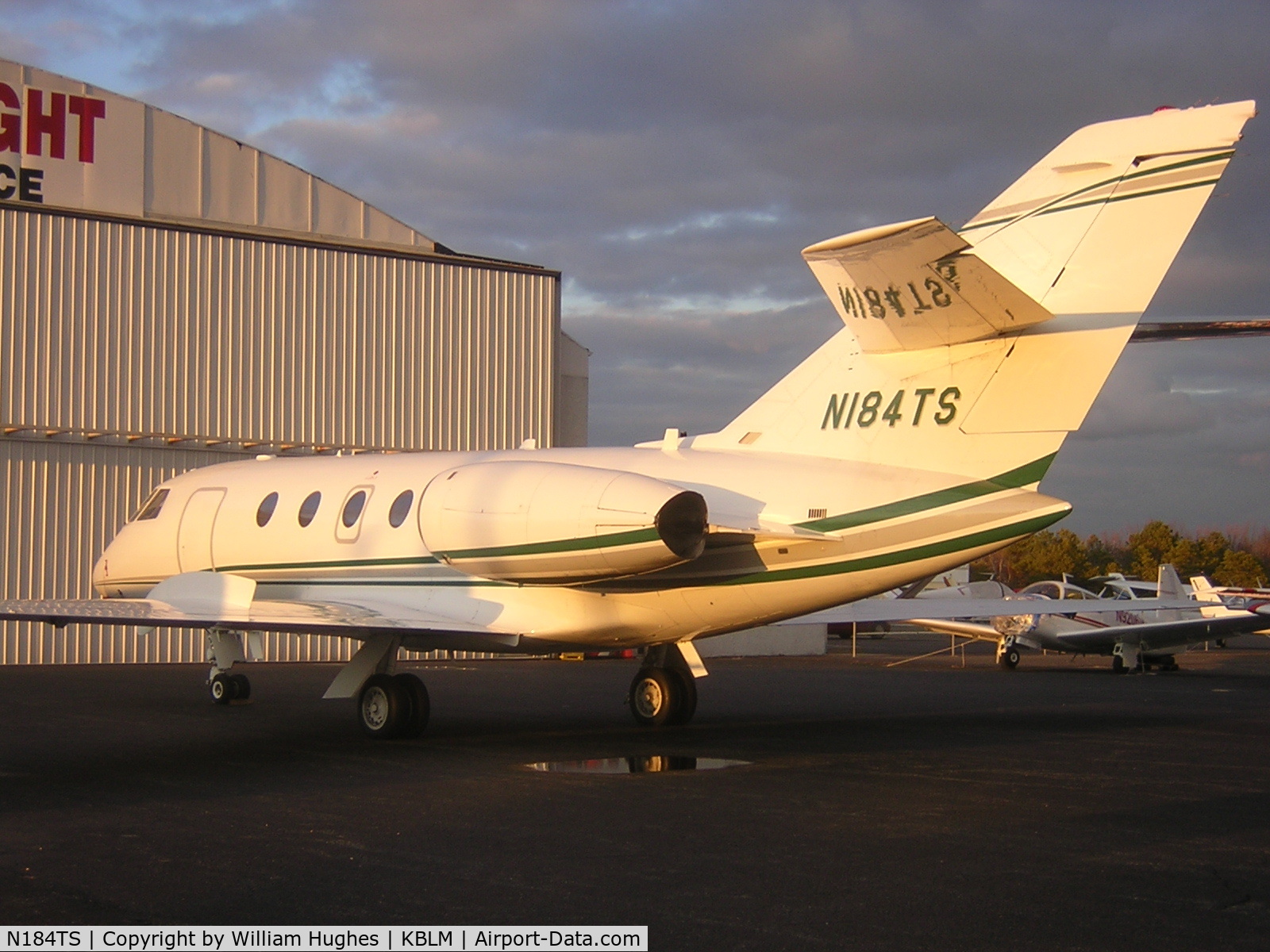 N184TS, 1974 Dassault Falcon (Mystere) 20F-5 C/N 313, sitting by the hanger after coming back from Stuart, FL