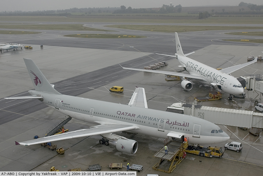 A7-ABO, 1992 Airbus A300B4-622R C/N 668, Qatar Airways Airbus A300-600 parked at stand 51