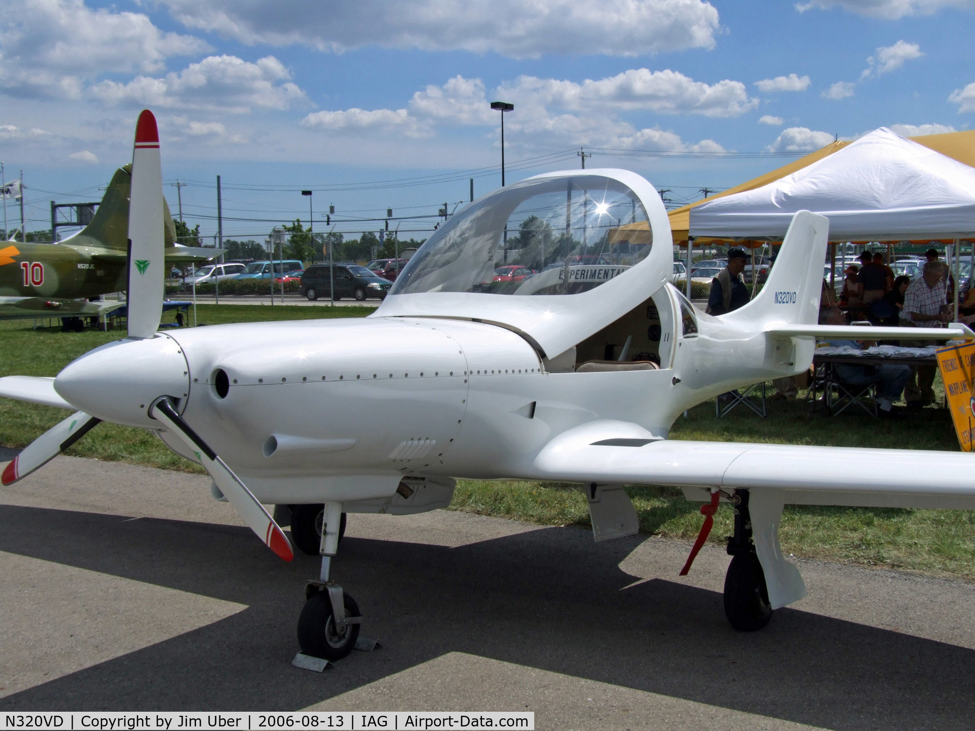 N320VD, 2000 Lancair 320 C/N 859-320-701, Vince's pristine Lancair on display at a Museum benefit at the Airport