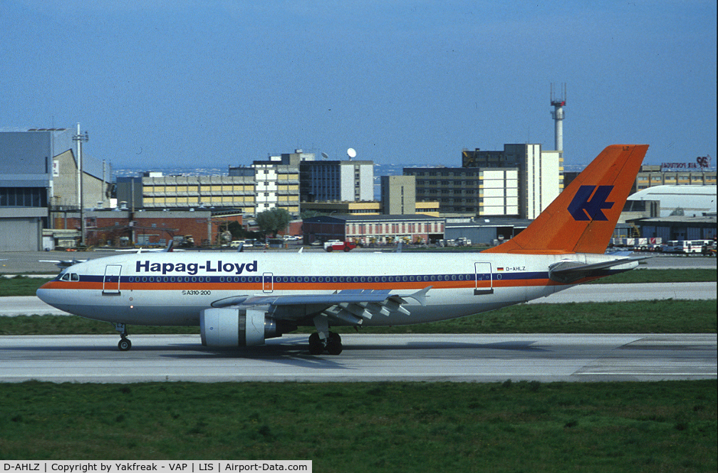 D-AHLZ, 1987 Airbus A310-204 C/N 468, Hapag Lloyd Airbus 310 at LIS