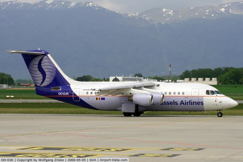OO-DJK, 1995 British Aerospace Avro 146-RJ85 C/N E.2271, visitor