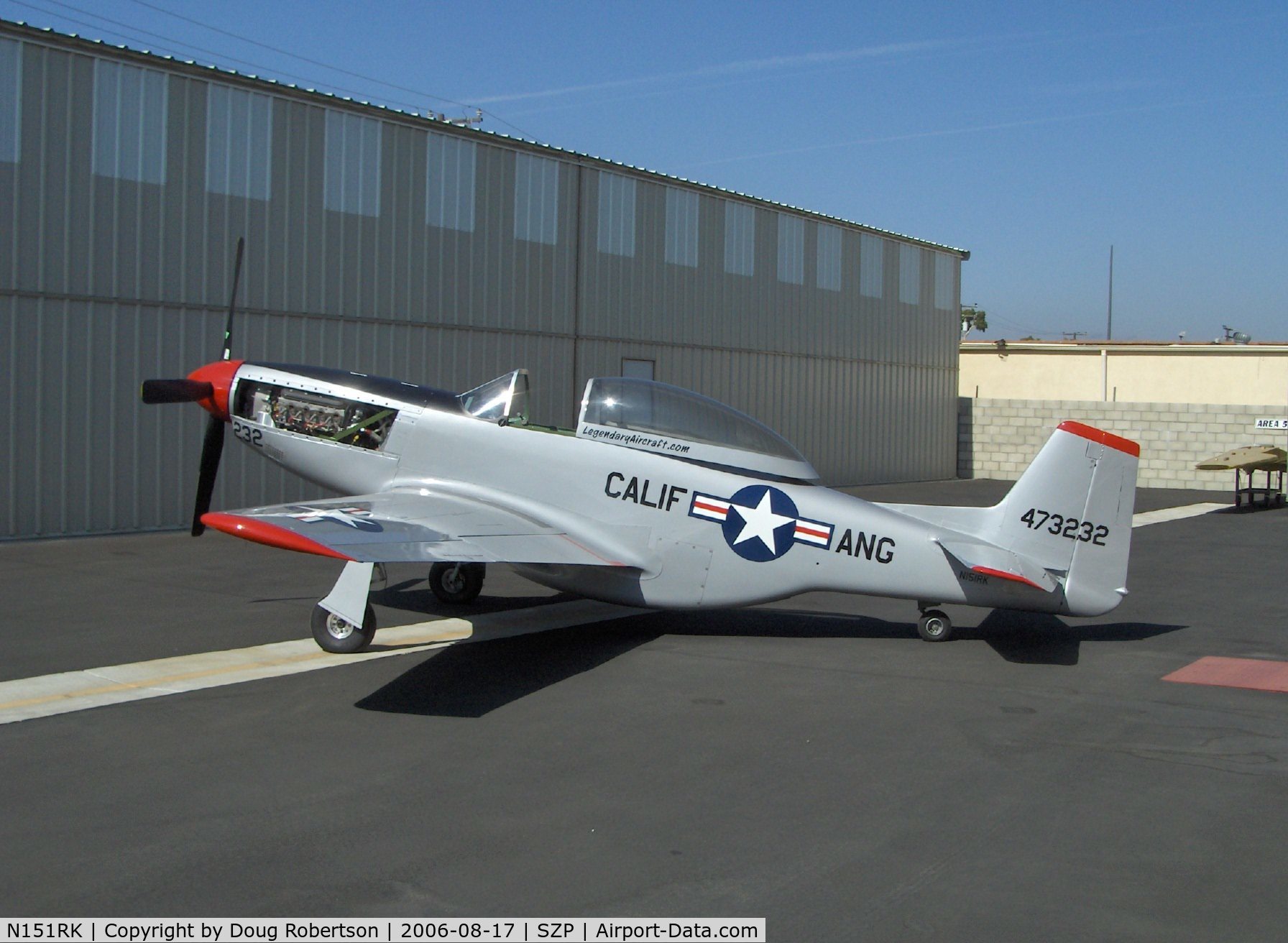 N151RK, 1998 North American TF-51 Replica C/N 060, 1998 Oliver TF-51 two place, LS6 Corvette engine 400 Hp