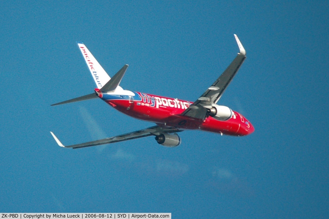 ZK-PBD, 2004 Boeing 737-8FE C/N 33996, On the way to New Zealand