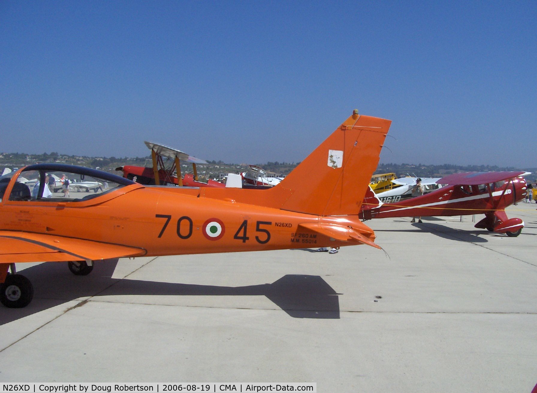 N26XD, 1987 SIAI-Marchetti F-260C C/N 40-016, SIAI-Marchetti F.260C, Lycoming O-540-D4A5 260 Hp, tail data