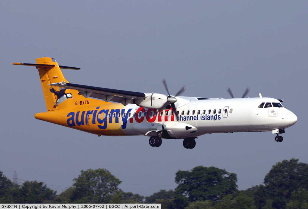 G-BXTN, 1996 ATR 72-202 C/N 483, Aurigny ATR