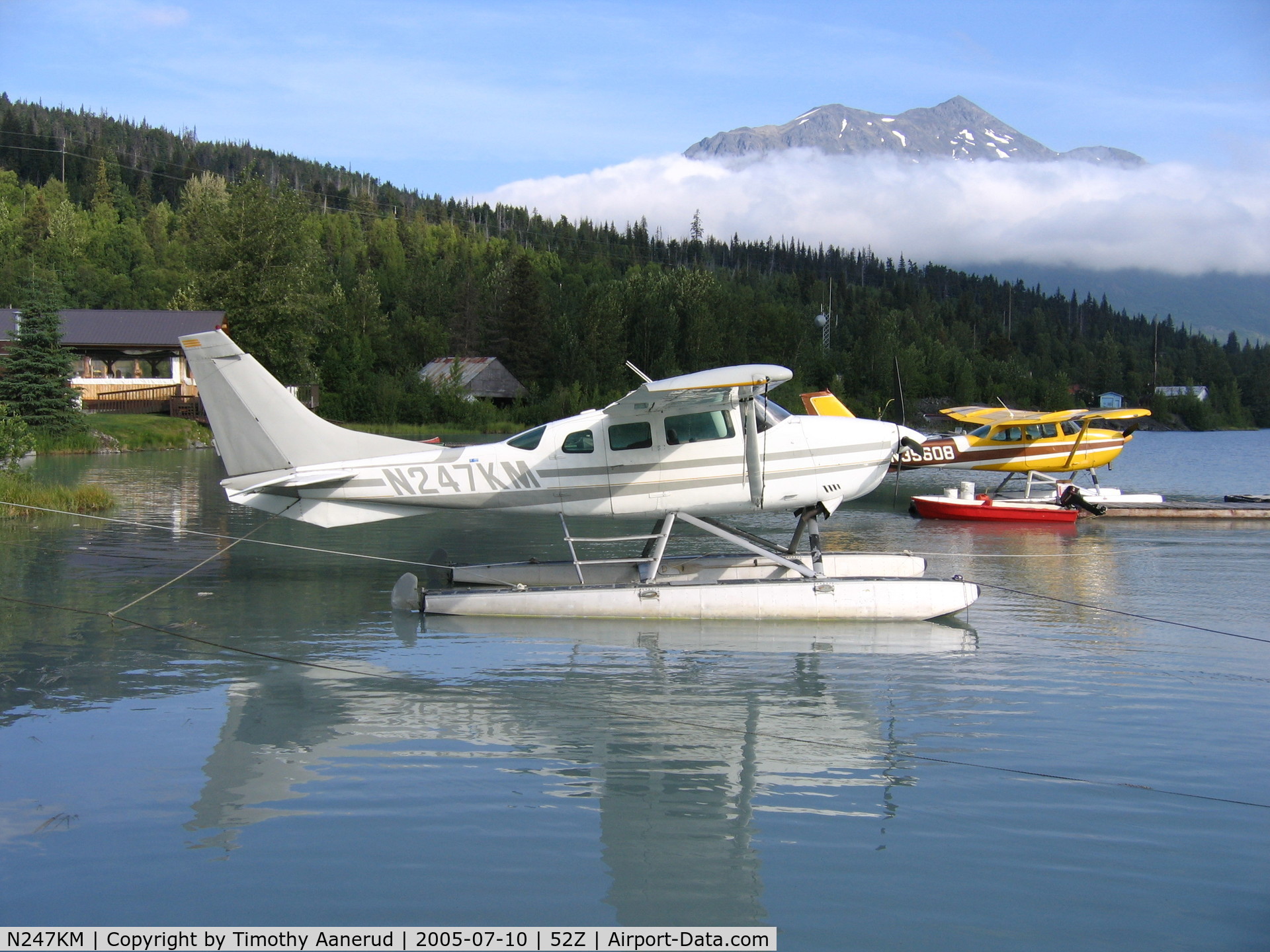 N247KM, 1975 Cessna U206F Stationair C/N U20602872, Summit Lake Seaplane Base, Moose Pass, AK 1975 Cessna U206F Stationair, c/n U20602872