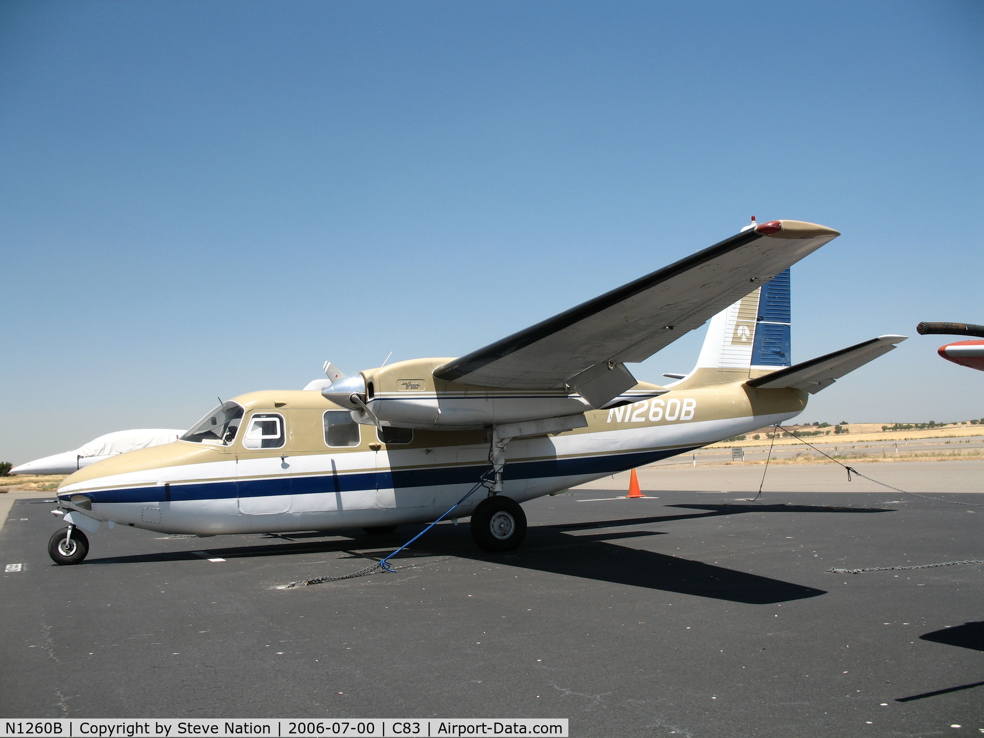 N1260B, 1961 Aero Commander 500-A C/N 500A-1121-57, Beautiful 1961 Aero Commander 500-A newly arrived @ Byron Airport (Contra Costa County), CA