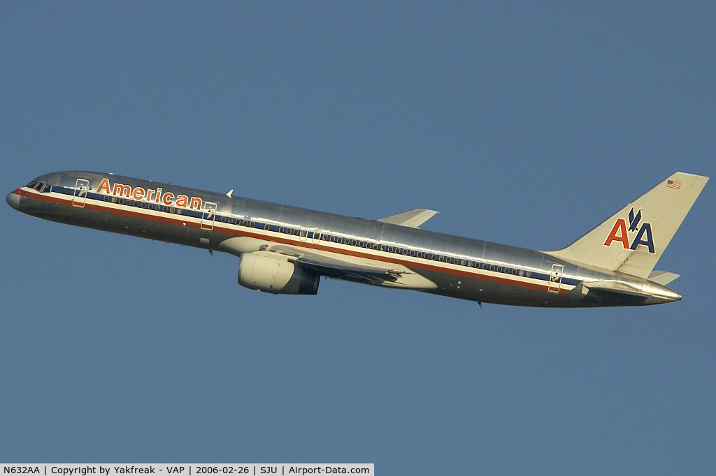 N632AA, 1990 Boeing 757-223 C/N 24590, American Airlines Boeing 757-200