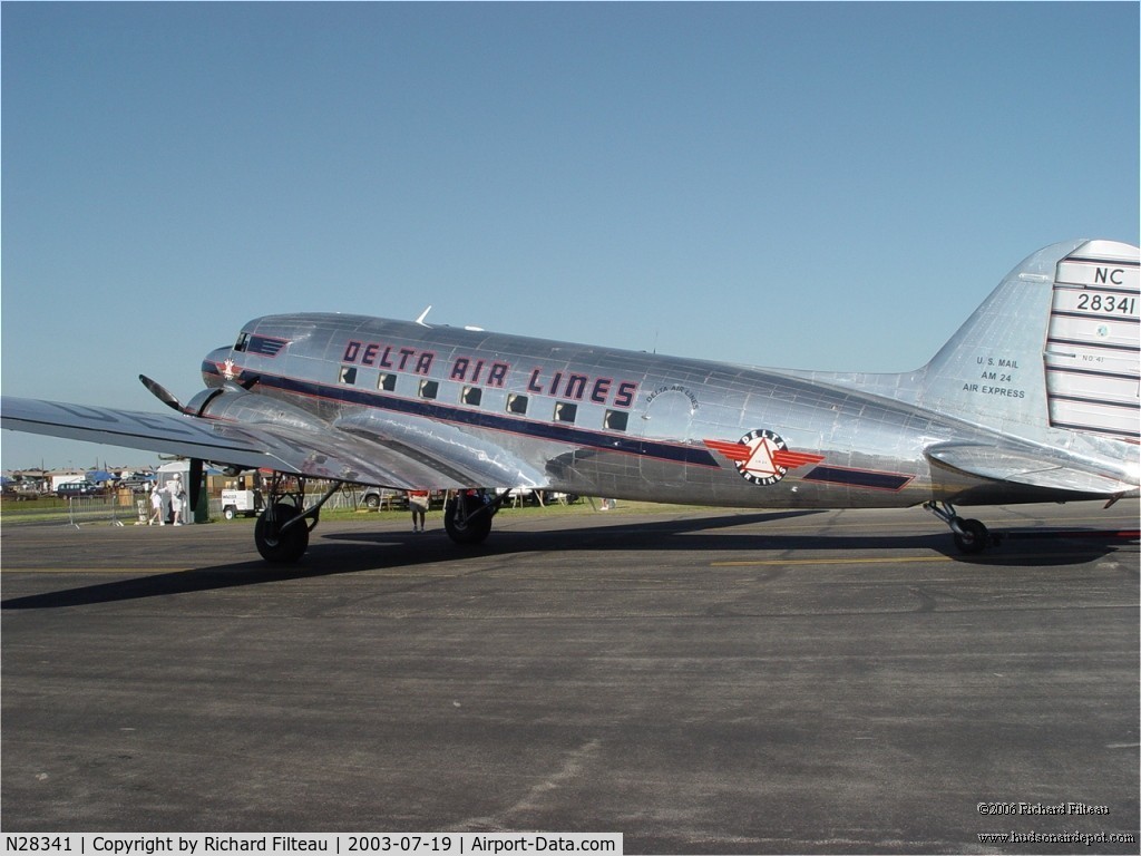 N28341, 1940 Douglas DC-3-G202A C/N 3278, Douglas DC-3 in Delta Airlines Livery