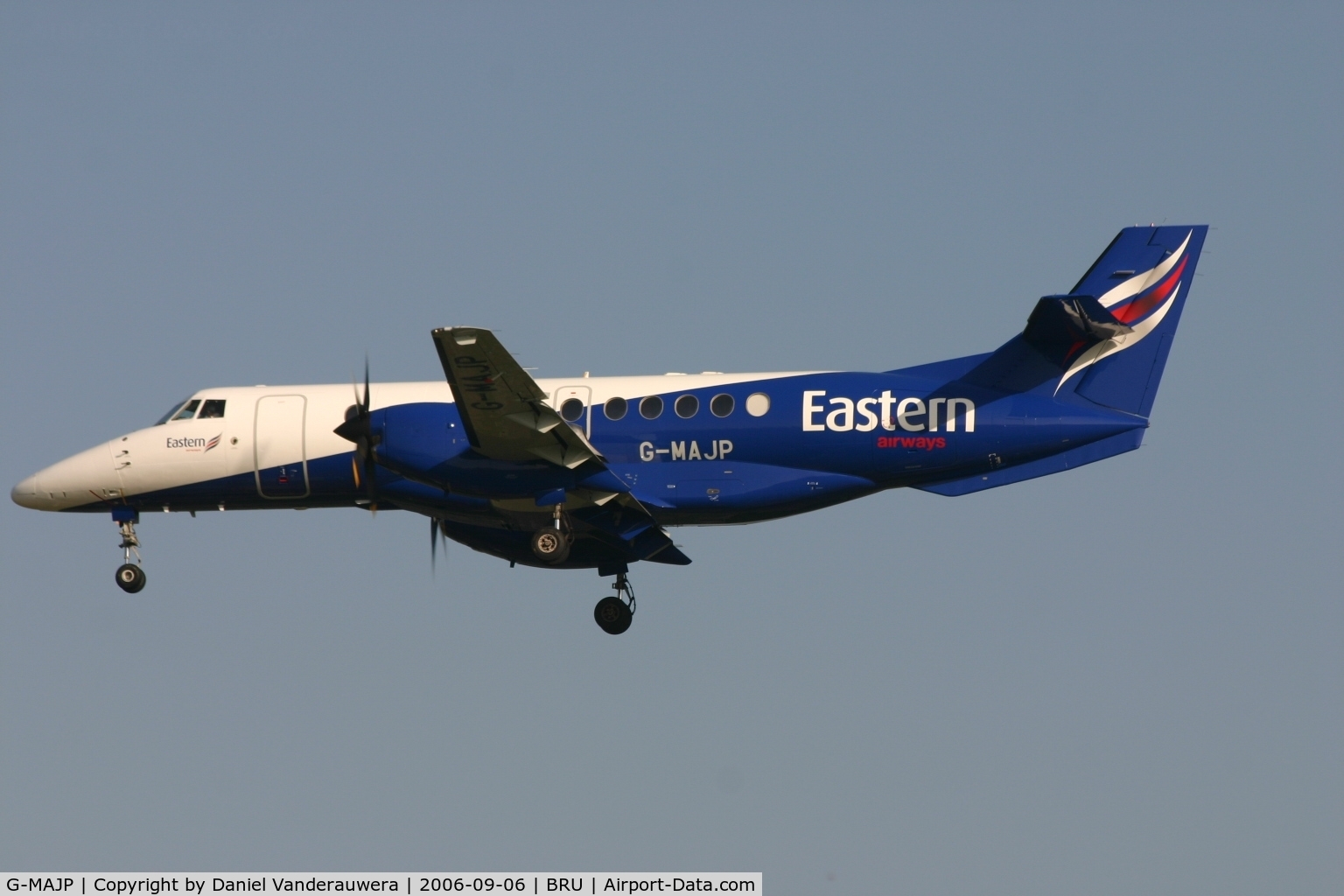 G-MAJP, 1994 British Aerospace Jetstream 41 C/N 41039, arrival of flight T3 4471 with new colours