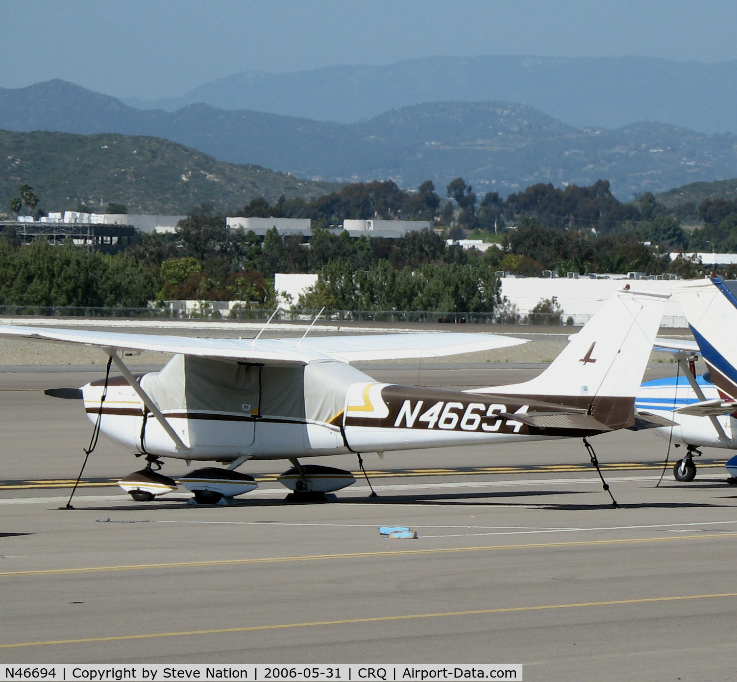 N46694, 1968 Cessna 172K Skyhawk C/N 17257433, 1968 Cessna 172K visiting from New Jersey @ McClellan-Palomar Airport, CA
