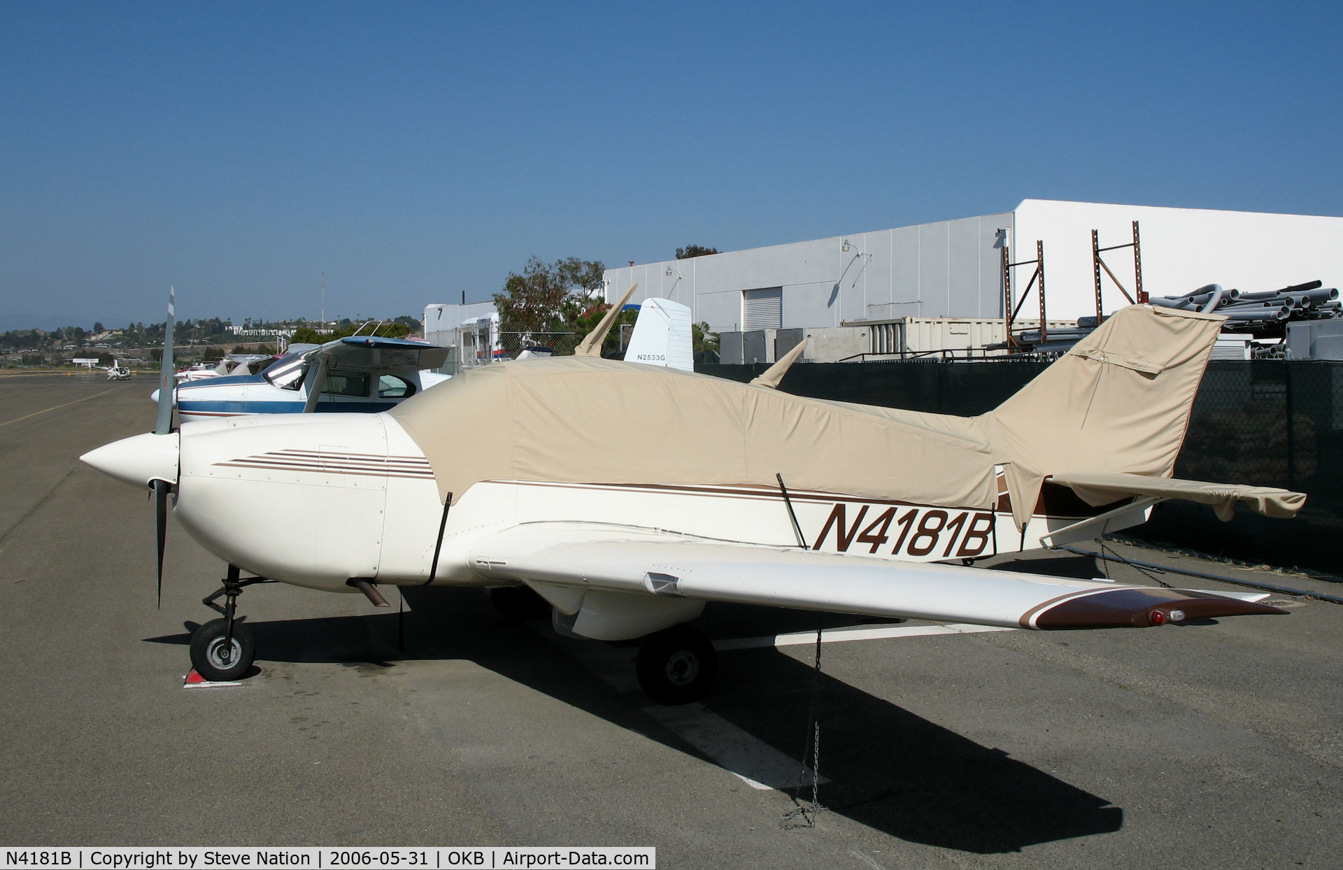 N4181B, Bellanca 17-30A Viking C/N 75-30770, Bellanca 17-30A with cover @ Oceanside Municipal Airport, CA