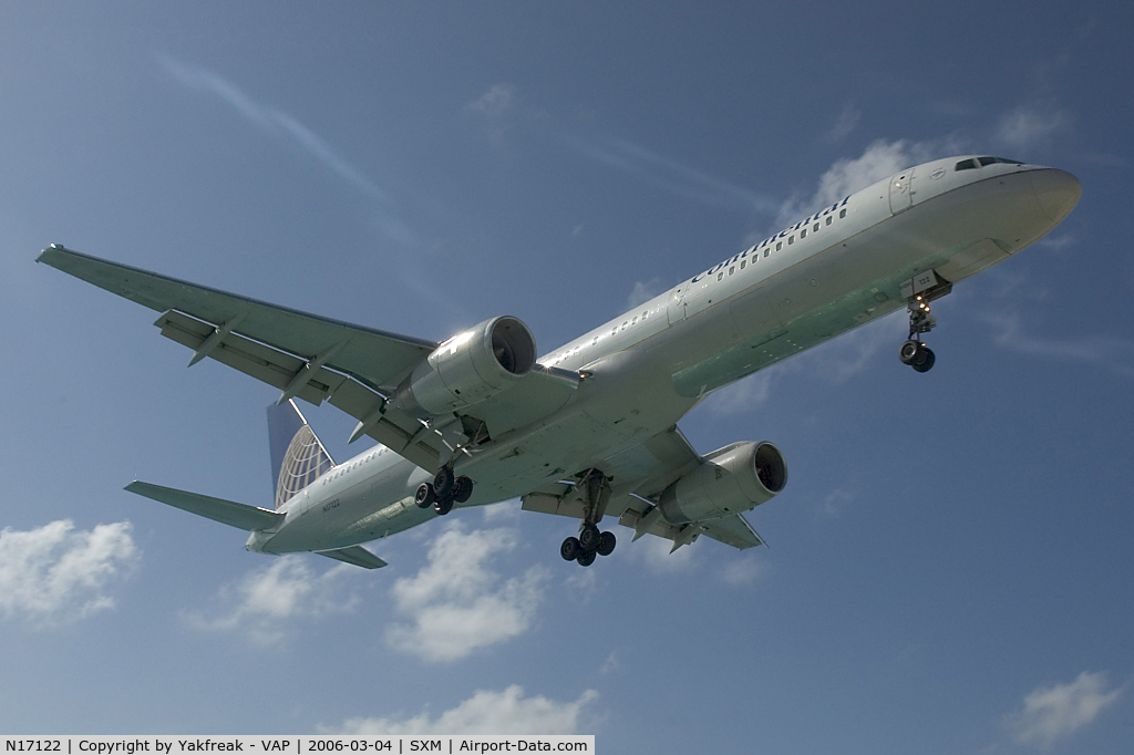 N17122, 1997 Boeing 757-224 C/N 27564, Continental Airliens Boeing 757-200