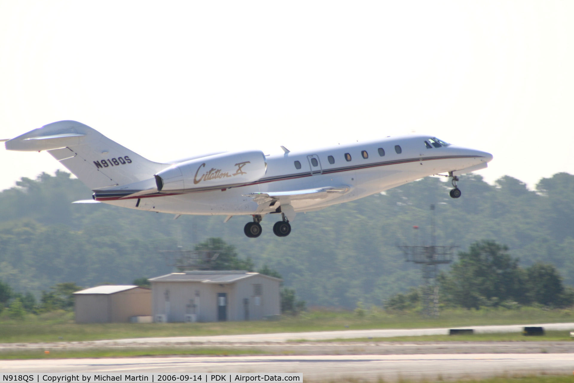 N918QS, 2003 Cessna 750 Citation X Citation X C/N 750-0223, Departing Runway 20L