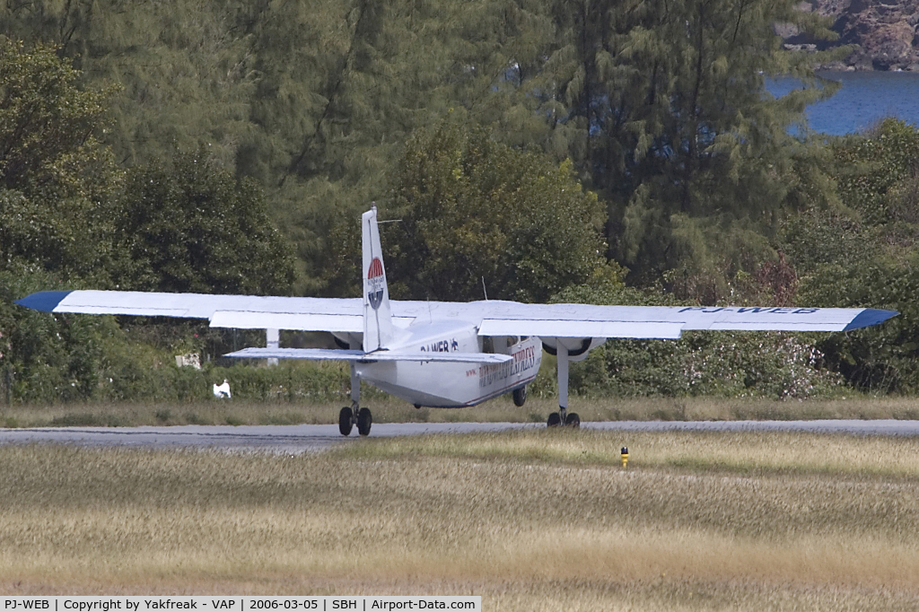 PJ-WEB, 1989 Pilatus Britten-Norman BN-2B-20 Islander C/N 2208, Windward Express BN2 Islander