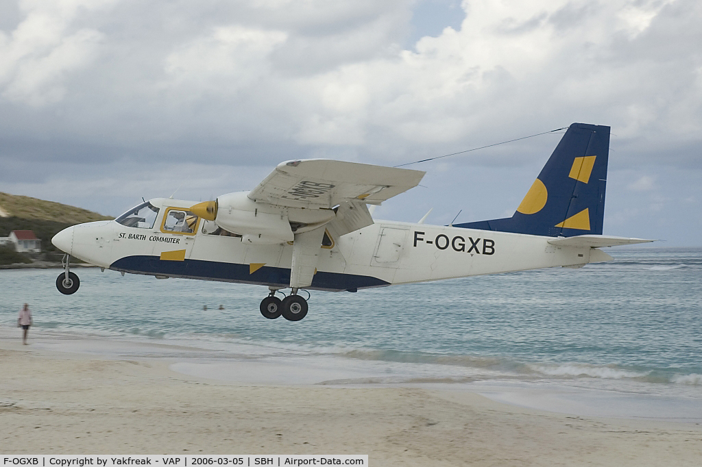 F-OGXB, 1972 Britten-Norman BN-2A-2 Islander C/N 303, St.Barth Commuter BN2 Islander