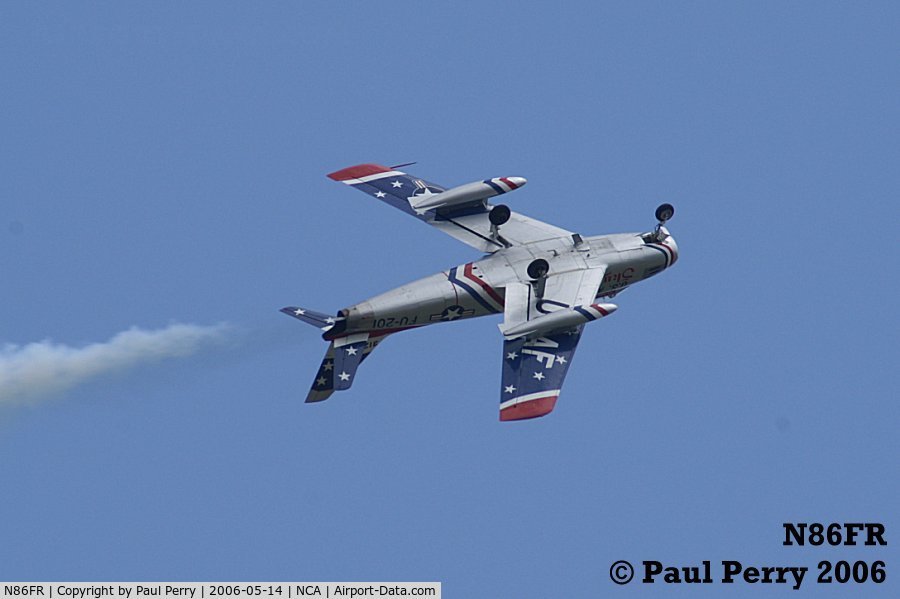 N86FR, 1952 North American F-86F Sabre C/N 191-655, Inverted dirty roll with smoke on?  Yes please