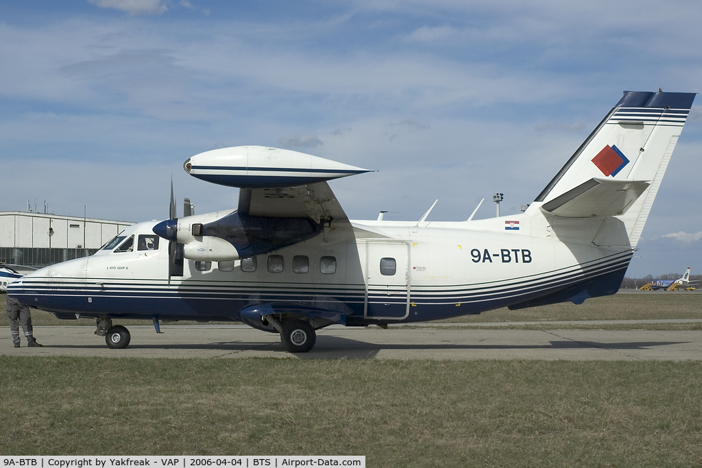9A-BTB, 1990 Let L-410UVP-E Turbolet C/N 902506, Trade Air Let410