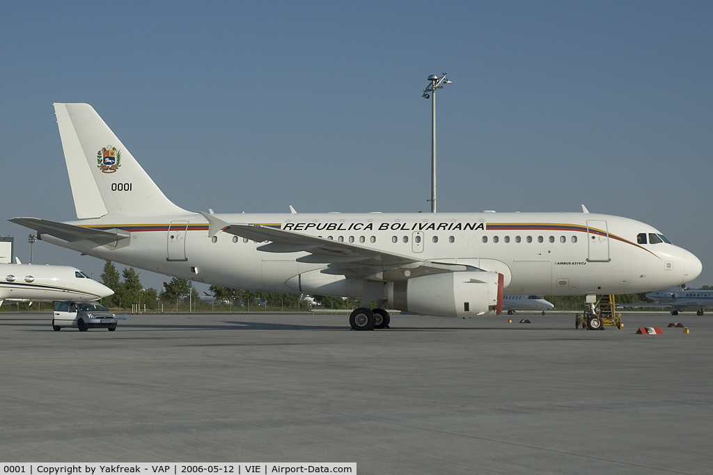 0001, 2001 Airbus ACJ319 (A319-133/CJ) C/N 1468, Venezuela Airbus 319