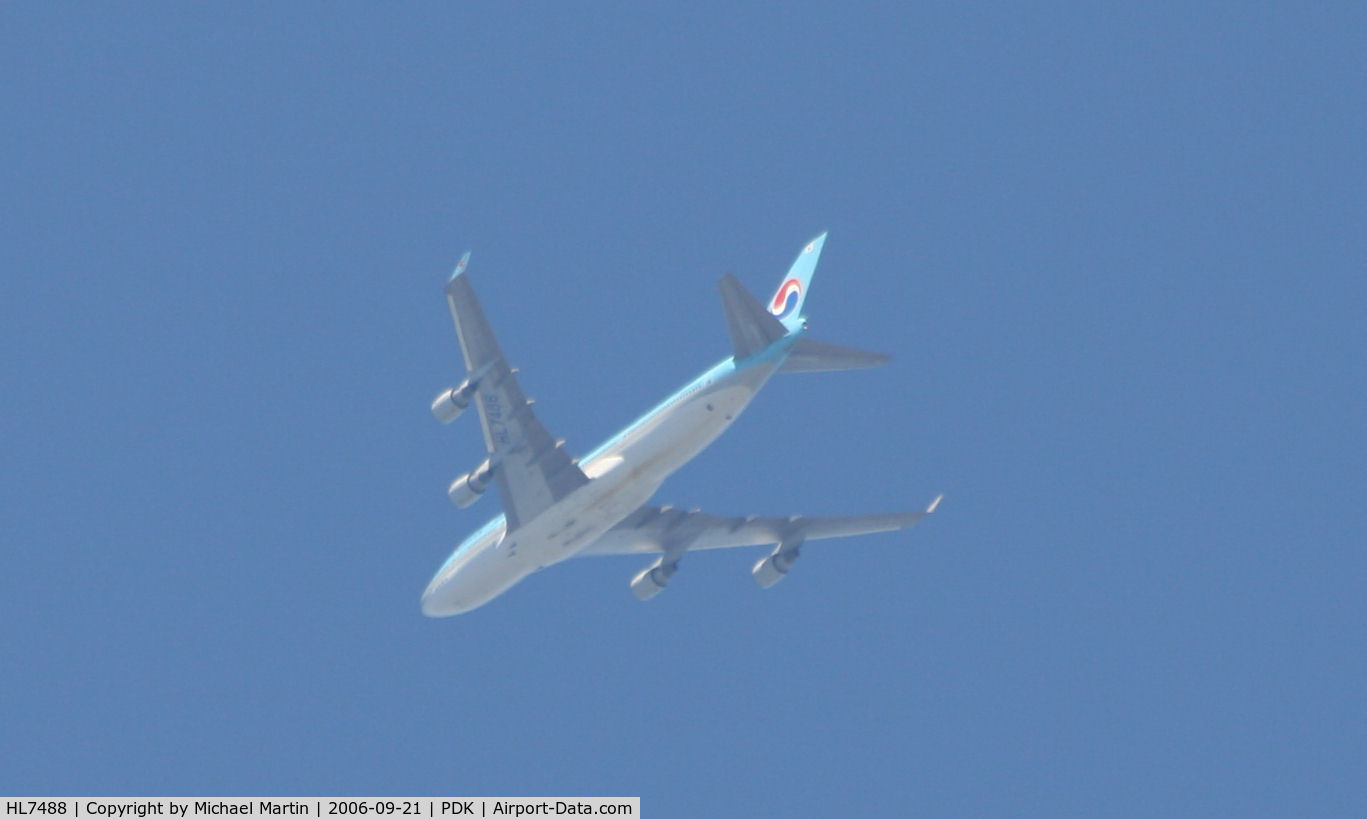 HL7488, Boeing 747-4B5 C/N 26394, KAL36 enroute to RKSI - About 10000 above PDK
