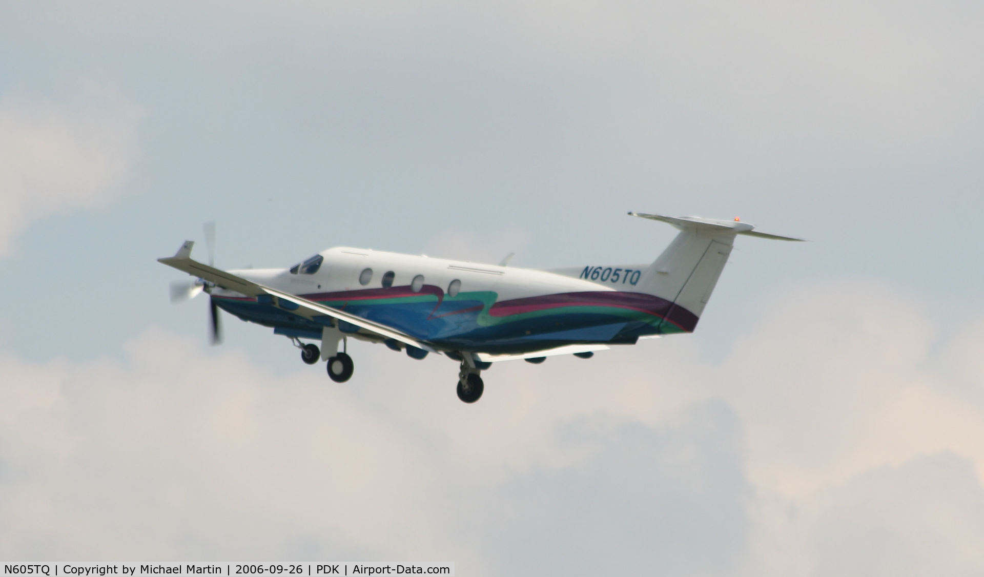 N605TQ, 2000 Pilatus PC-12/45 C/N 320, Departing PDK enroute to PIE