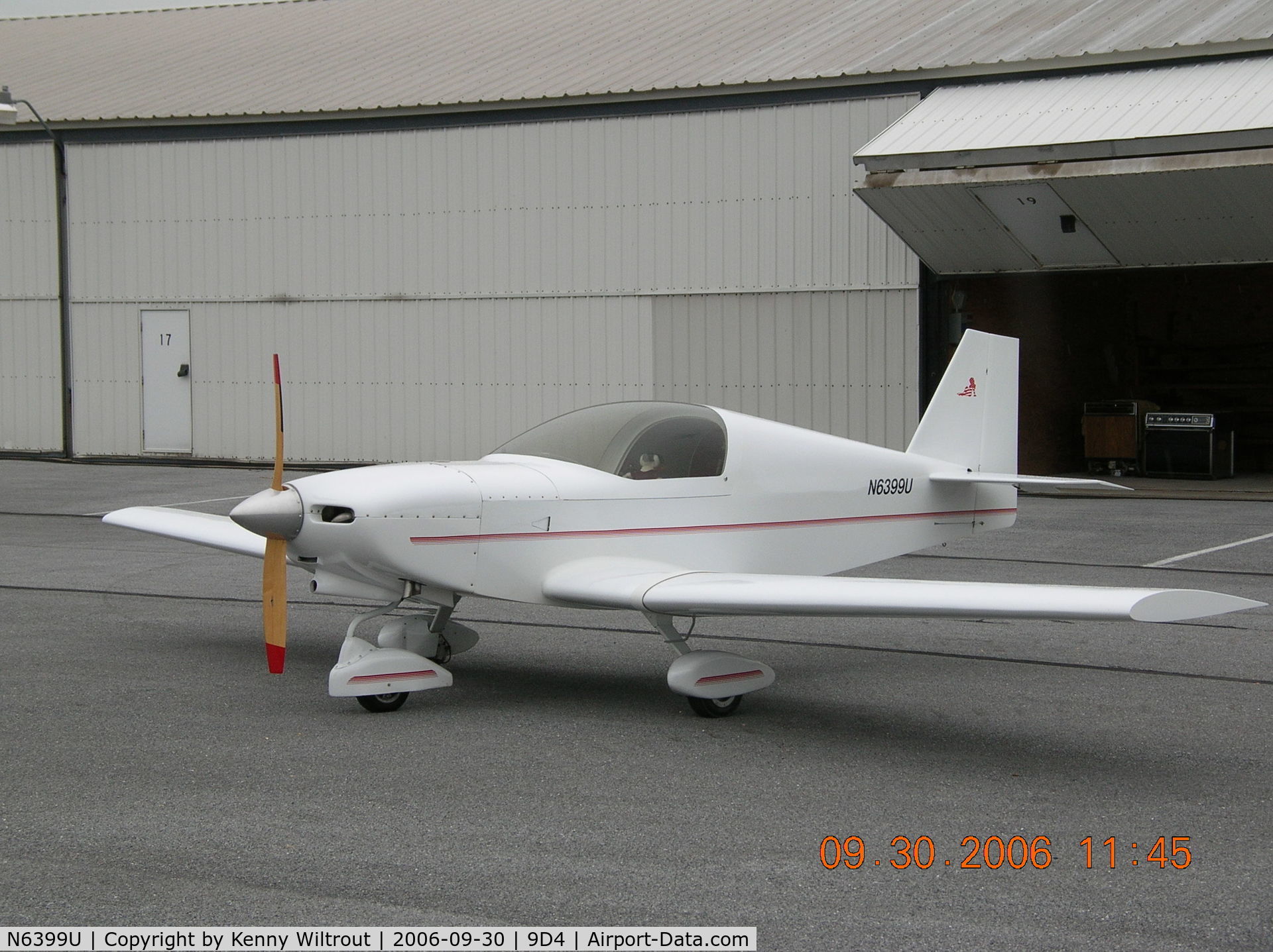 N6399U, 2001 Rand Robinson KR-2S C/N 514, Experimental KR2S