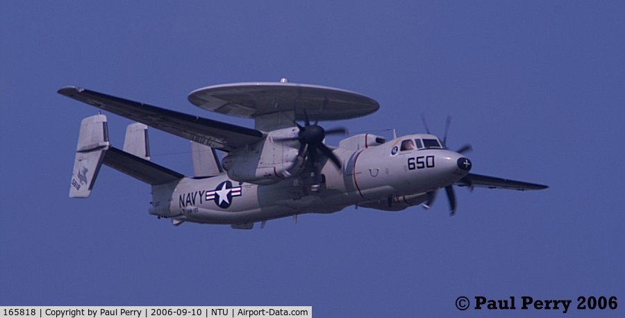 165818, 2000 Northrop Grumman E-2C Hawkeye C/N A189, One more pass.  Love the E-2C Upgraded airframes