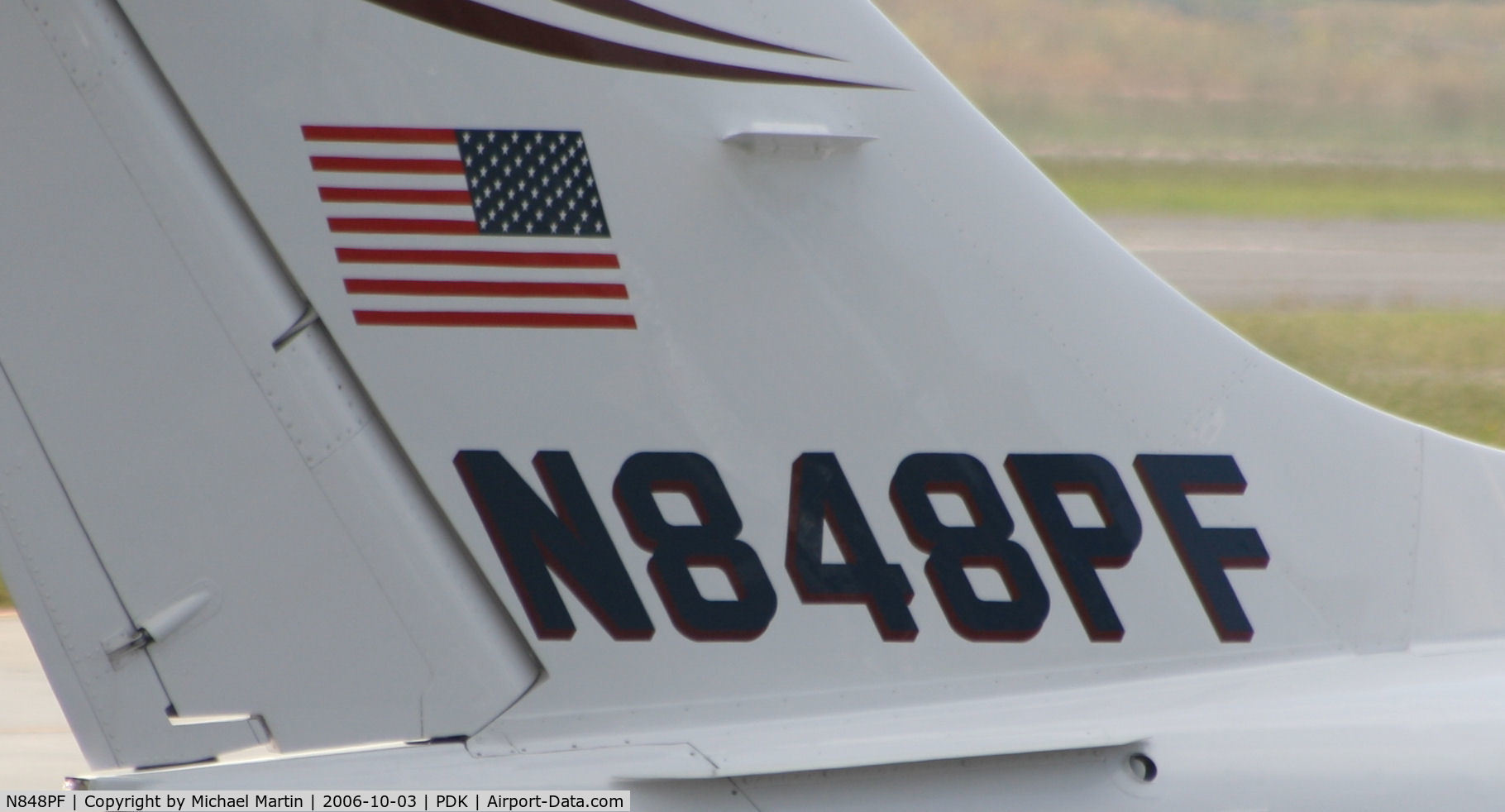 N848PF, 2000 Raytheon Aircraft Company 400A C/N RK-288, Tail Numbers