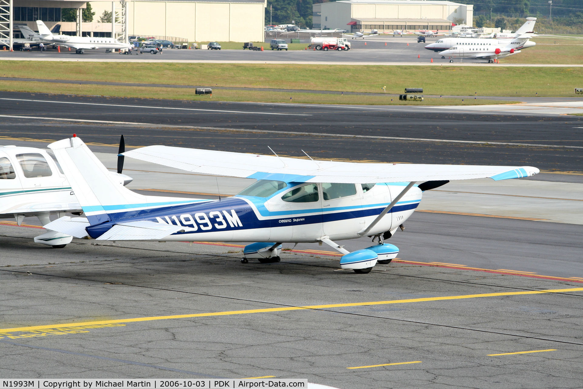 N1993M, 1976 Cessna 182P Skylane C/N 18264522, Tied down @ Epps Air Service