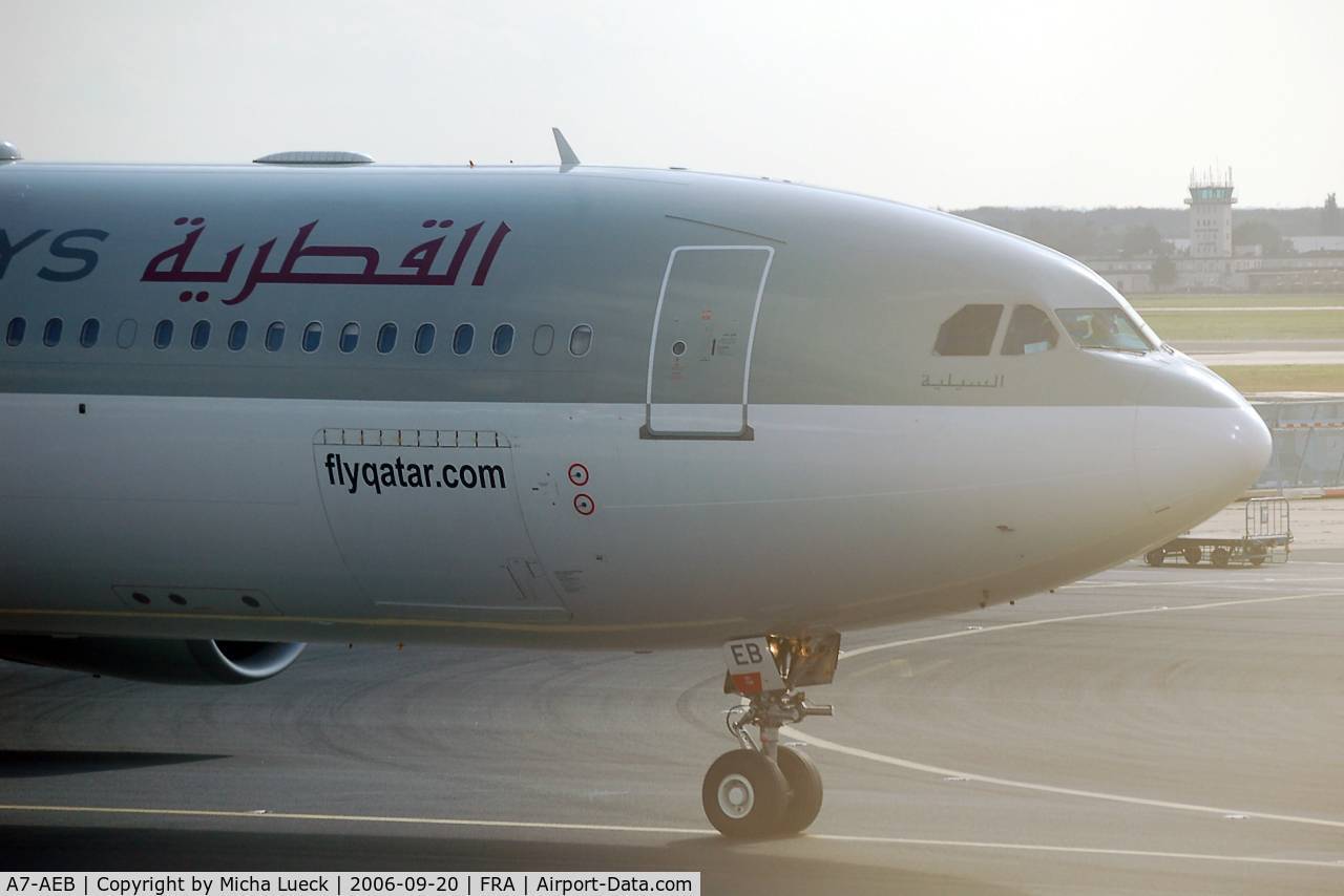 A7-AEB, 2004 Airbus A330-302 C/N 637, Qatar is one of the Middle East shooting stars in the skies