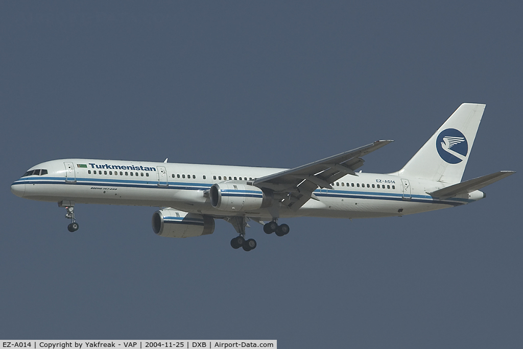 EZ-A014, 2001 Boeing 757-22K C/N 30863, Turkenistan Airlines Boeing 757-200