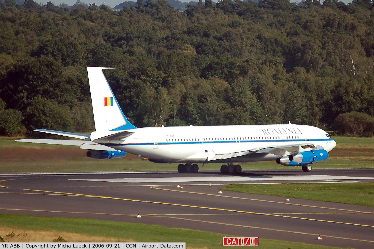 YR-ABB, 1974 Boeing 707-3K1C C/N 20804, Not often that you can see the good old B 707 in a passenger version these days...