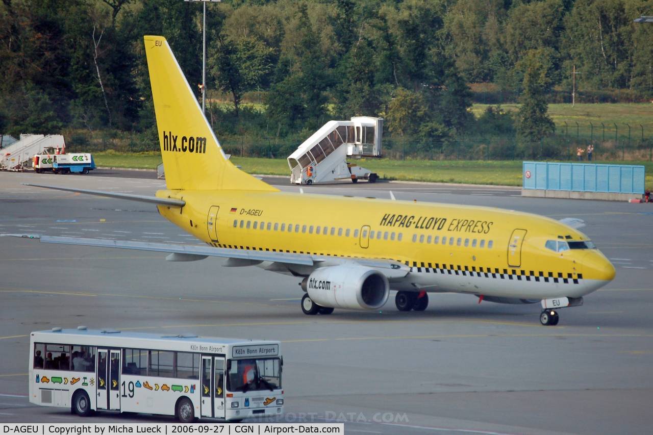 D-AGEU, 1998 Boeing 737-75B C/N 28104, At Cologne/Bonn