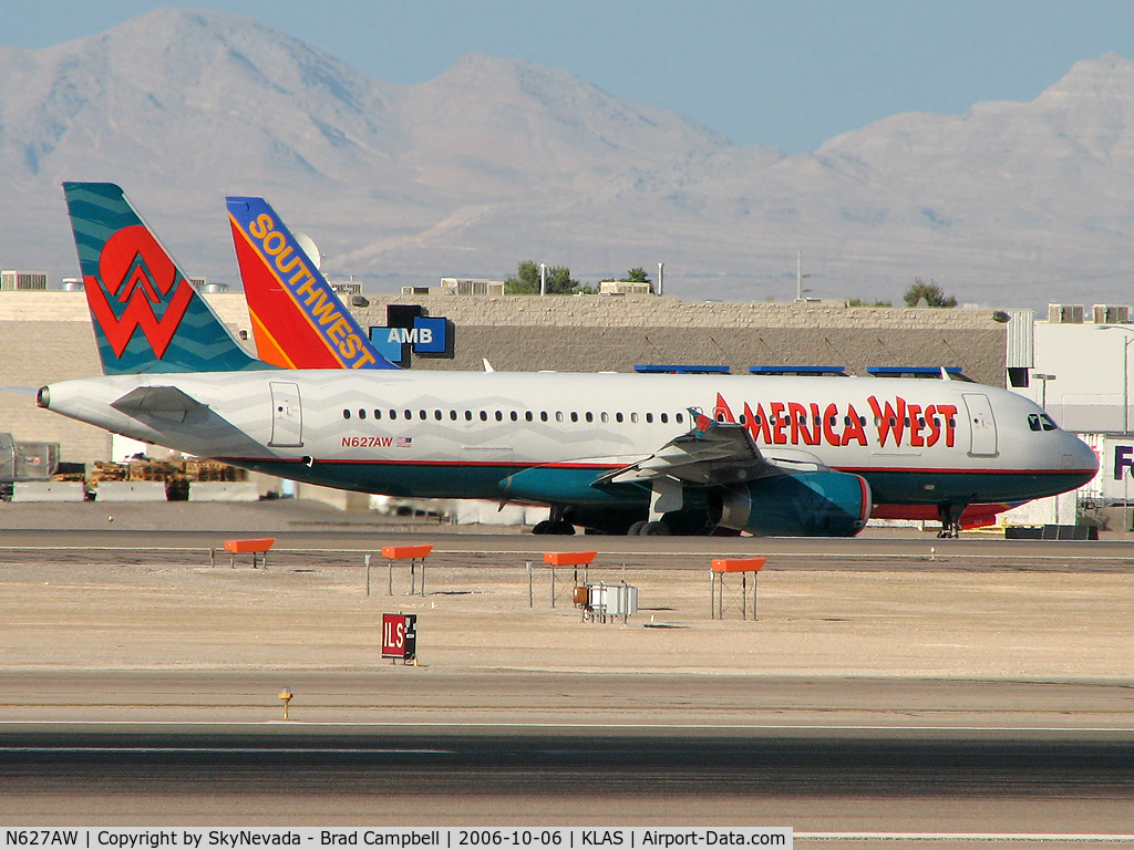 N627AW, 1989 Airbus A320-231 C/N 66, America West / 1989 Airbus Industrie A320-231 / ...with a new Southwest tail added!