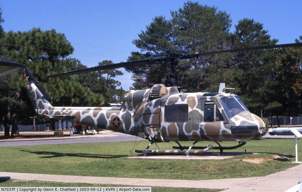 N703TF, Bell UH-1H C/N 66-15186, At the USAF Armament Museum, Eglin AFB