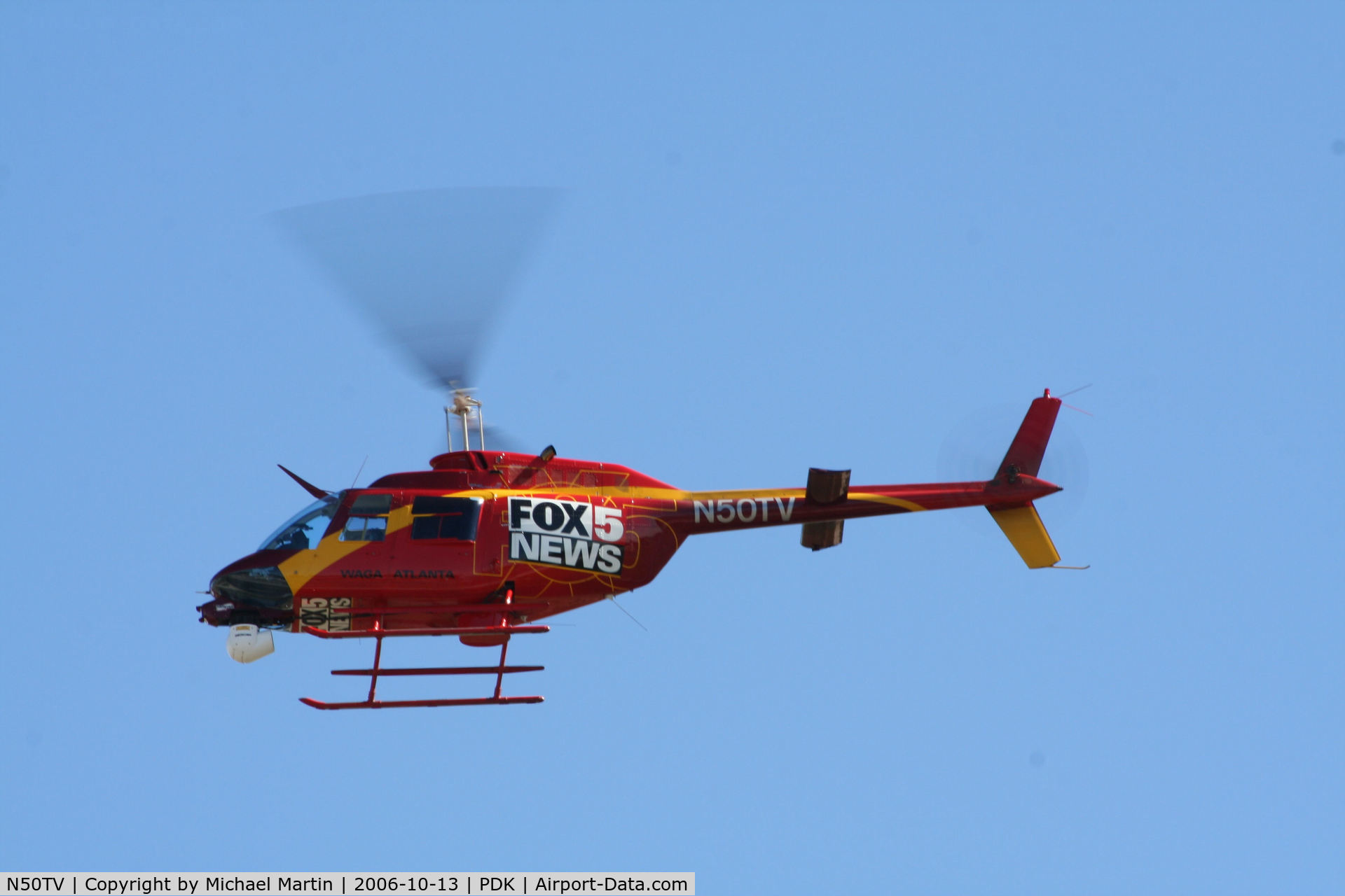 N50TV, 1994 Bell 206B-3 JetRanger III C/N 4320, Returning from news flight
