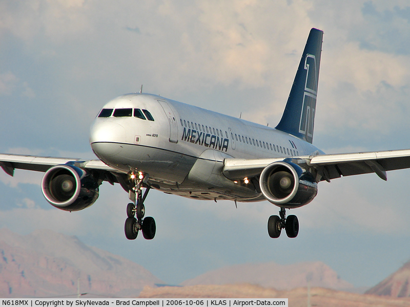 N618MX, 2001 Airbus A319-112 C/N 1618, Mexicana / 2001 Airbus Industrie A319-112