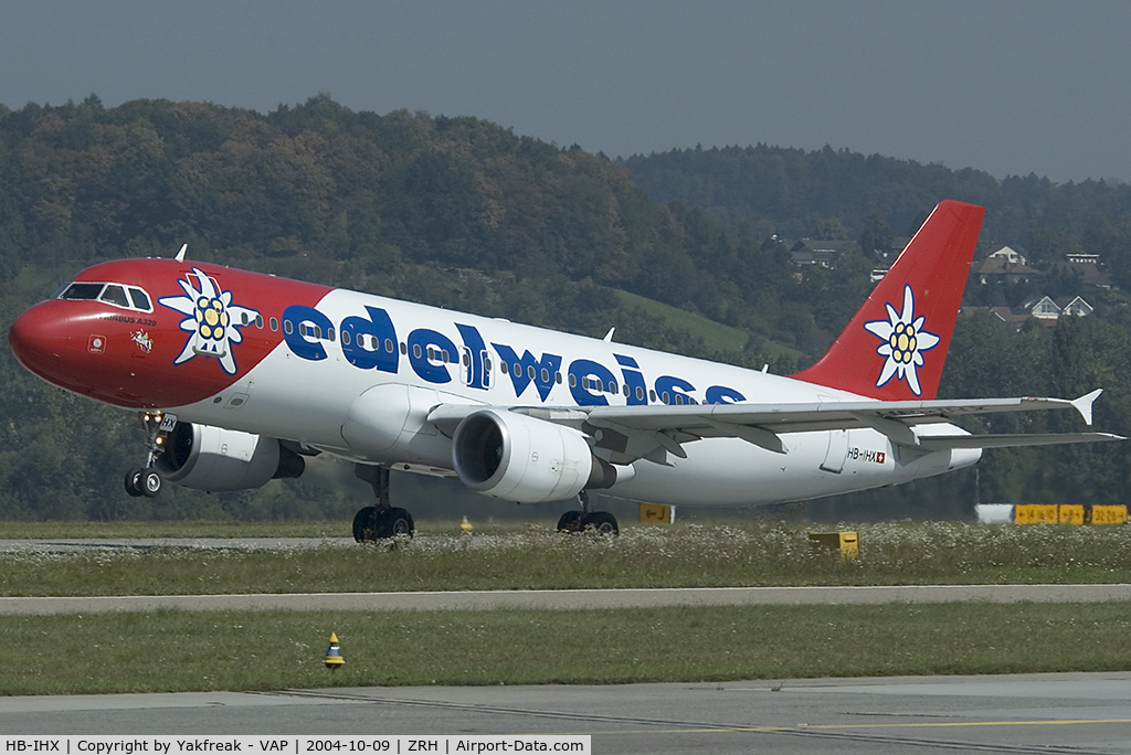 HB-IHX, 1998 Airbus A320-214 C/N 0942, Edelweiss Airbus 320