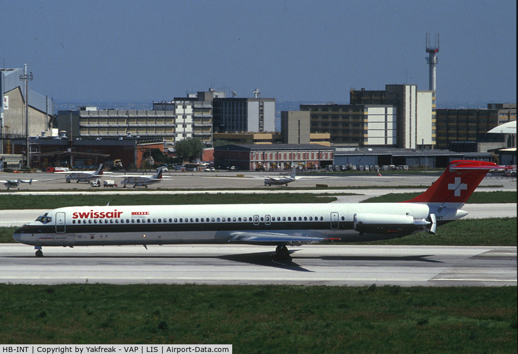 HB-INT, 1985 McDonnell Douglas MD-81 (DC-9-81) C/N 49357, Swissair MD80