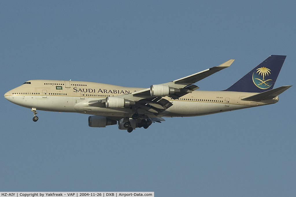 HZ-AIY, 1999 Boeing 747-468 C/N 28342, Saudia Boeing 747-400
