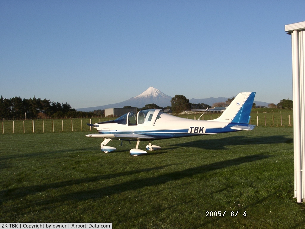 ZK-TBK, Tecnam P-2002 Sierra C/N 009, TBK parked outside hangar, New Plymouth, New Zealand