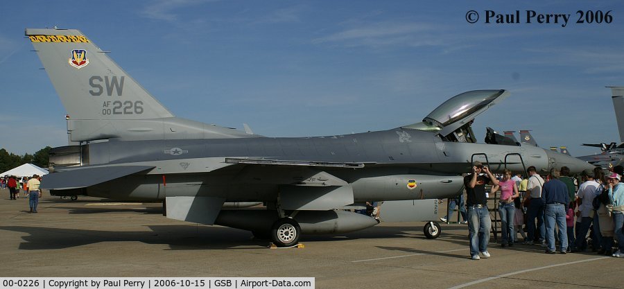 00-0226, 2000 Lockheed Martin F-16CJ Fighting Falcon C/N CC-226, Viper from Shaw AFB