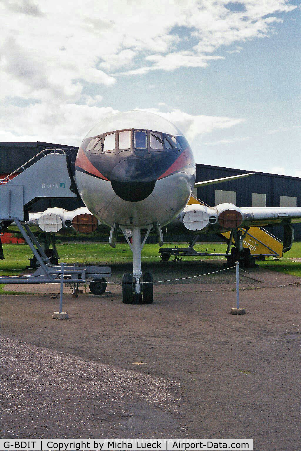G-BDIT, 1962 De Havilland DH.106 Comet 4C C/N 6467, De Havilland Comet, preserved at the Museum of Flight, East Fortune, Scotland (June 2002)