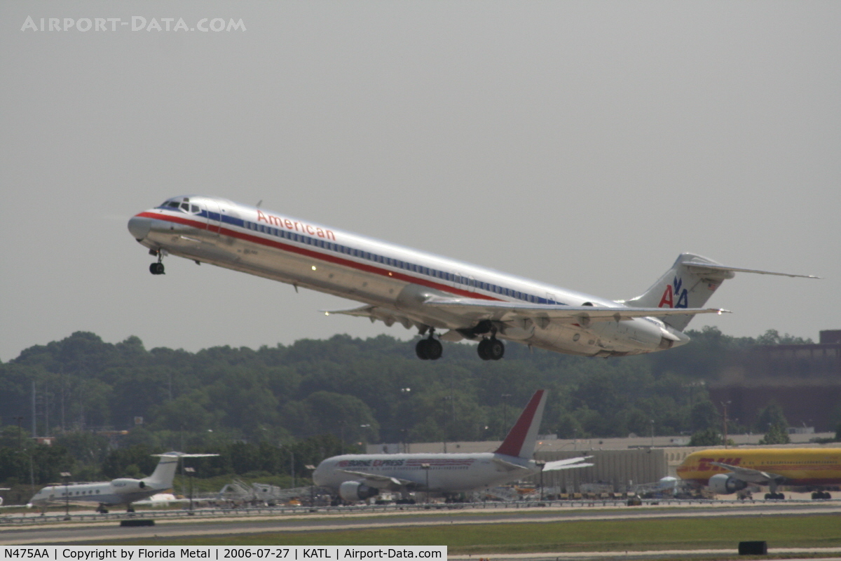 N475AA, 1988 McDonnell Douglas MD-82 (DC-9-82) C/N 49650, An American Airlines MD-80 at Atlanta