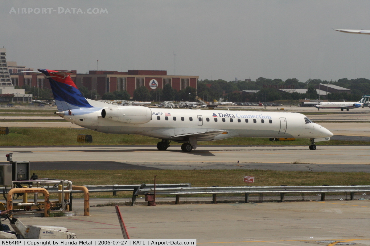 N564RP, 2002 Embraer EMB-145LR C/N 145524, ERJs now flying out of Atlanta