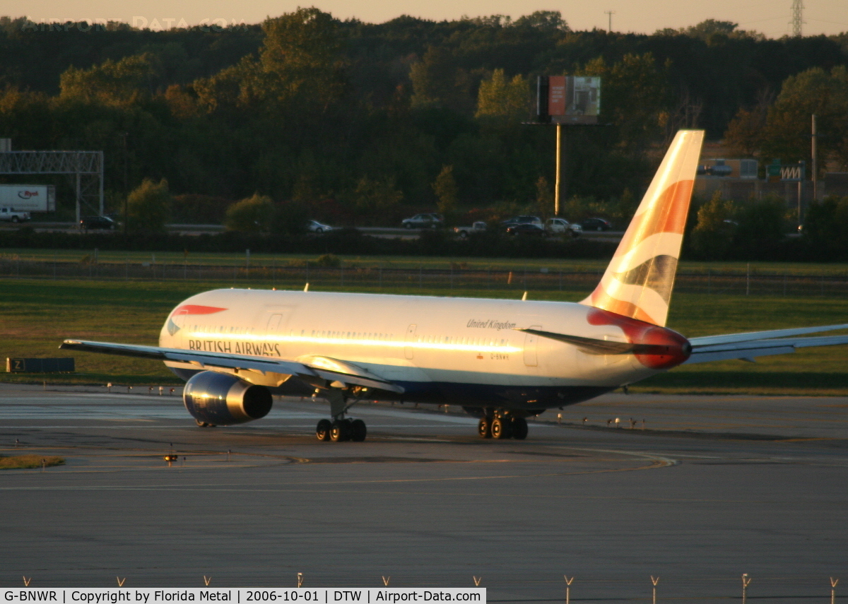 G-BNWR, 1992 Boeing 767-336 C/N 25732, Heading back to LHR