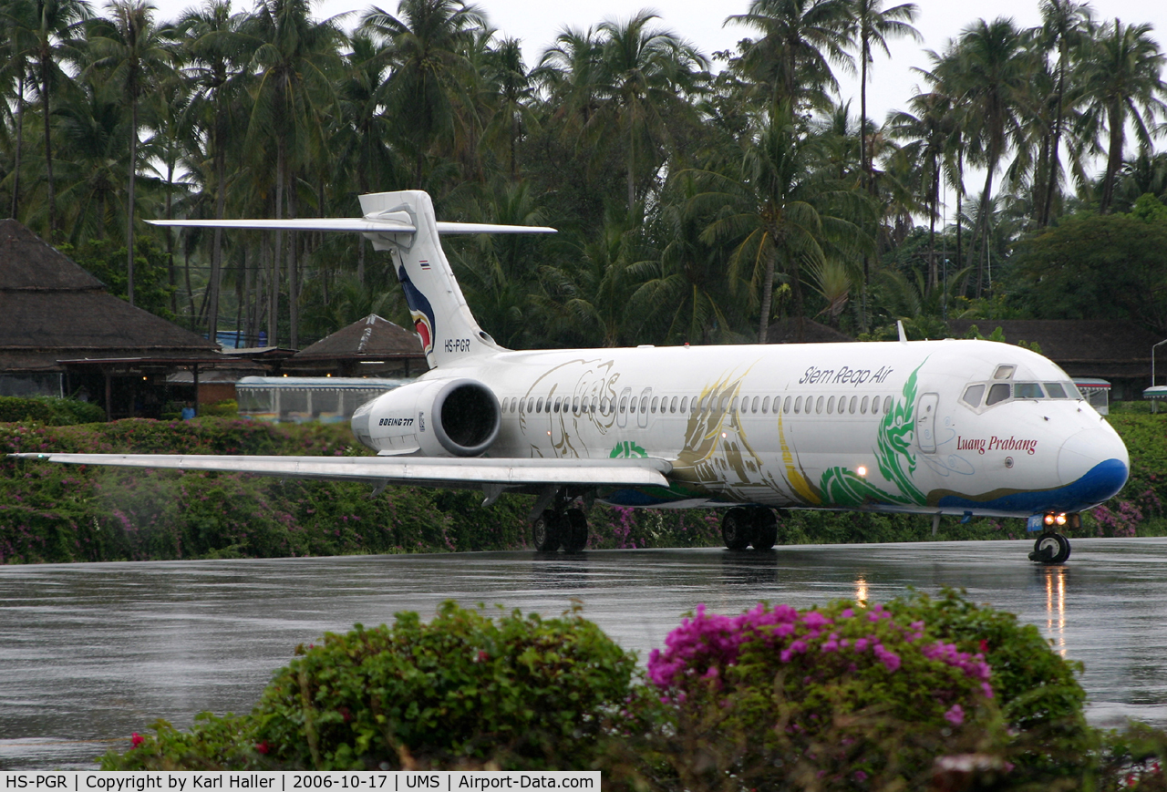 HS-PGR, 2000 Boeing 717-200 C/N 55074, wet day in Koh Samui
