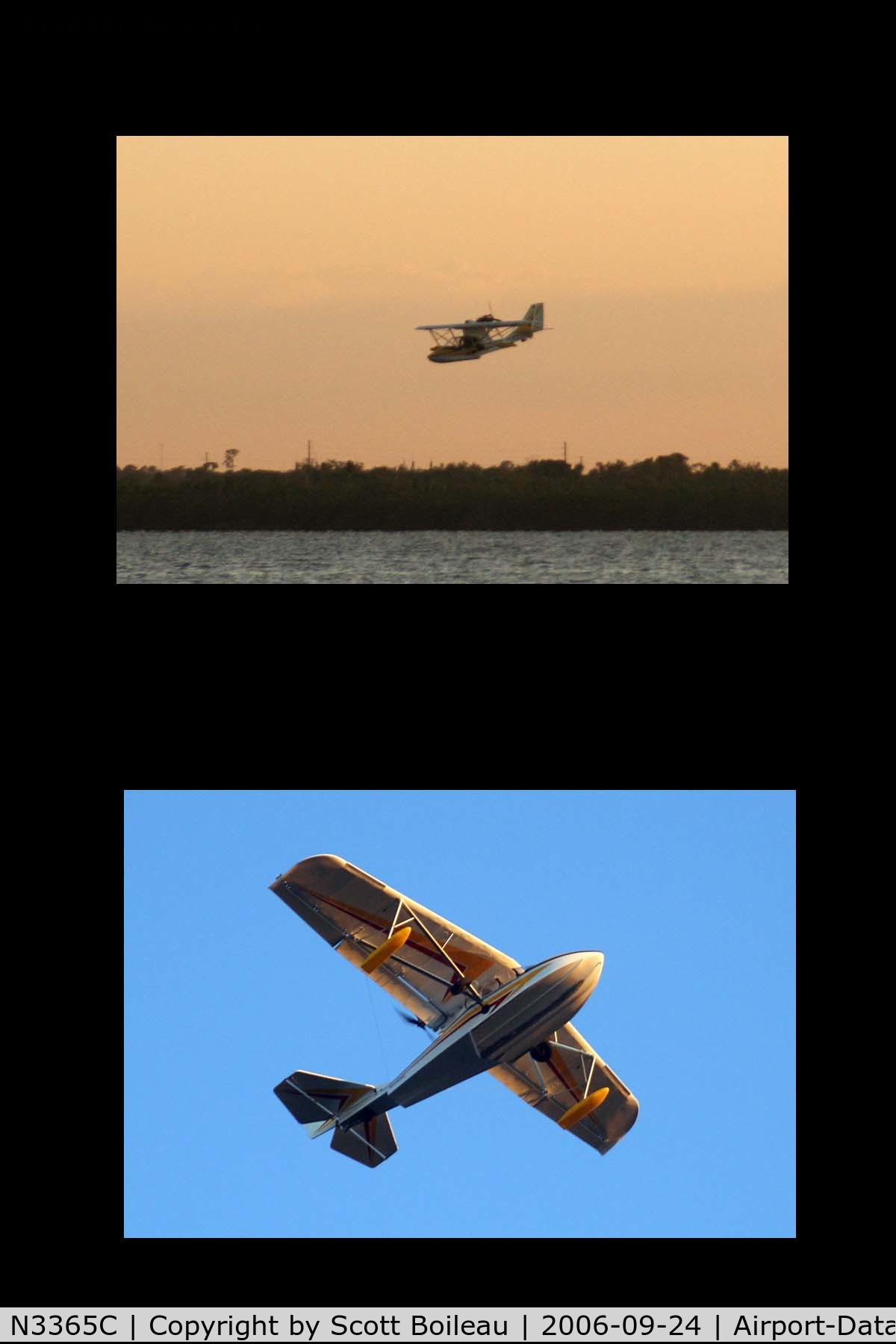 N3365C, 2003 Progressive Aerodyne Searey C/N 1MK309C, shot over indian river lagoon
